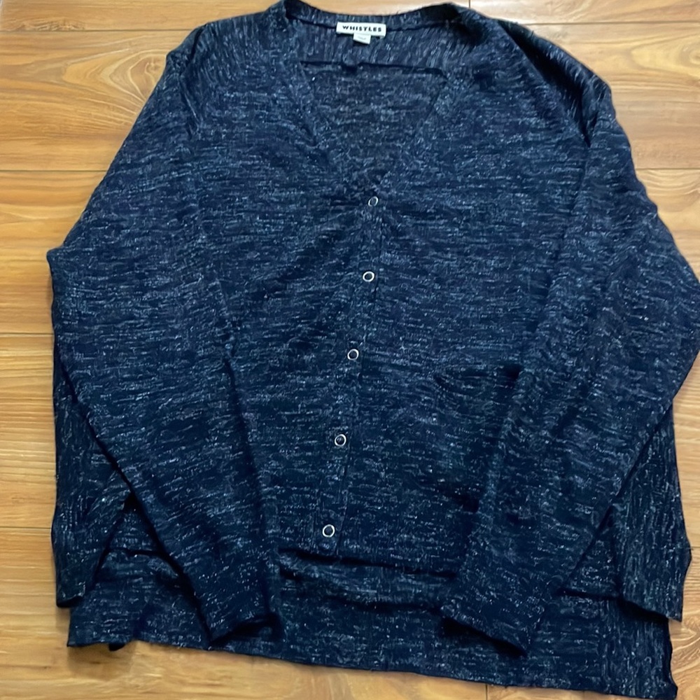 Whistles Blue Cardigan